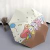 1pc BT21 Characters Outdoor Umbrella - Automatic Opening/Closing, Portable 3-Fold Design, 8-Rib Iron Frame, Perfect Gift for Fans, Travelers, Dai