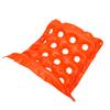 Inflatable Waffle Seat Cushion 16 Hole Breathable Waffle Cushion for Home Office Travel Orange