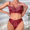 New sexy underwear small breasts show big gathering anti-sagging bra straps hollow lace underwear suit women