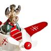 Christmas Airplane Decoration Airplane Figurine Holiday Party Decoration Christmas Tree Hanging Decoration for Restaurant