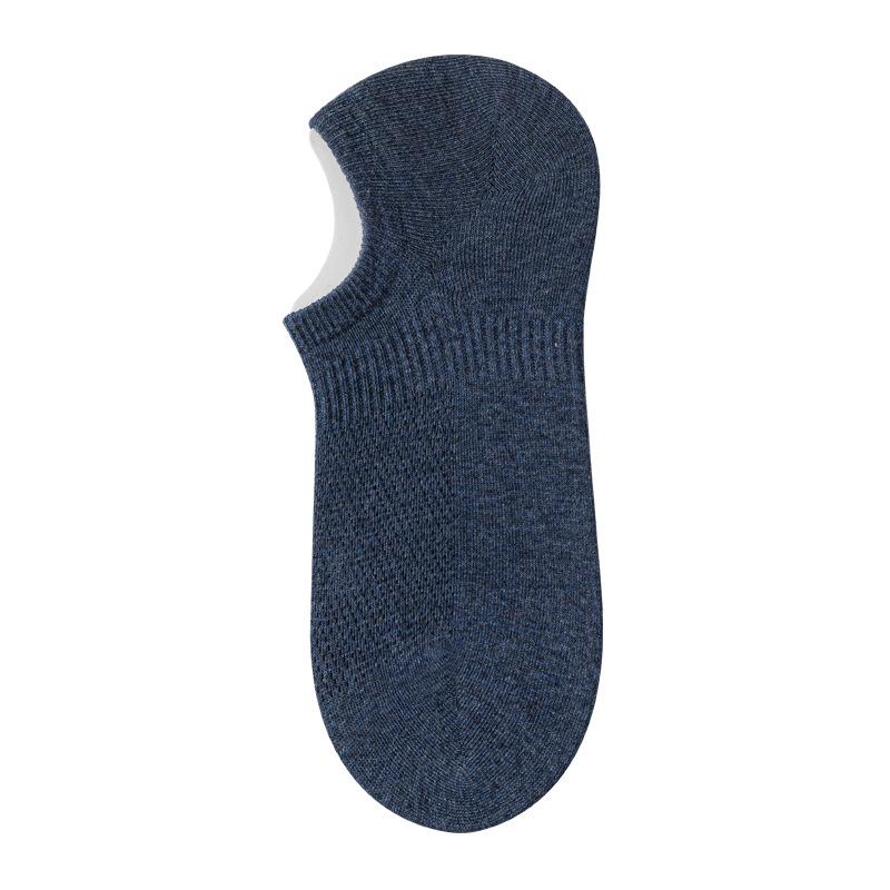 Men's Summer Cotton Mesh Invisible Do Not Fall Off with Shallow Mouth Socks