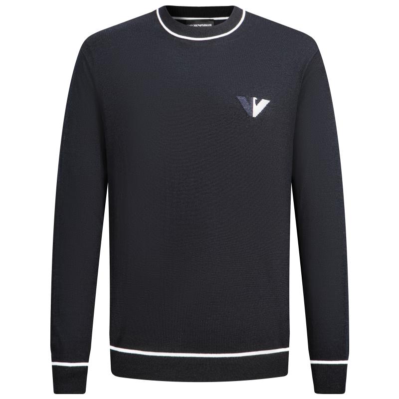 Мужской вязаный пуловер Emporio Armani с круглым вырезом M