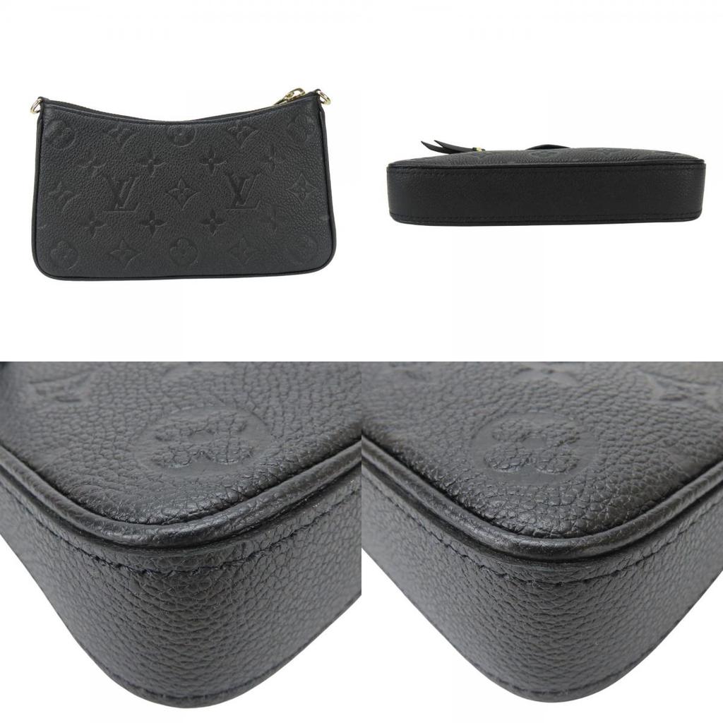 Used LOUIS VUITTON Shoulder Bag easy pouch M80349 Monogram Ann Platt Noir black 2WAY