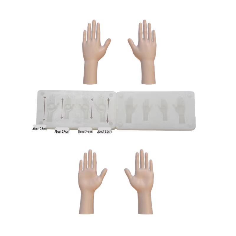 DIY Tonmodellierwerkzeuge: Proportionale Hand- und Arm-Silikonformen für Puppenfiguren