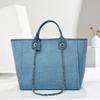 Large capacity handbag 2025 texture temperament solid color women's bag chain bucket bag bag bag