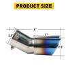 Car Rear Exhaust Pipe Tail Muffler Tip Auto Accessories Replace Kit Blue US EXV