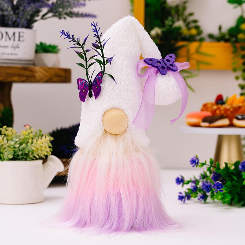 Butterfly Elegant Lavender Plush Doll For Mothers Day Unique Decorative Accent Piece