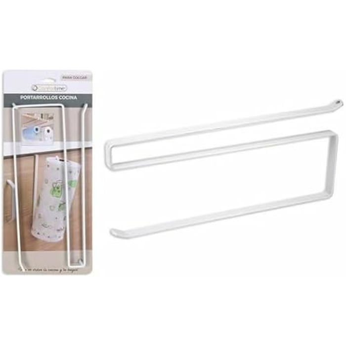 Porte-rouleau de papier de cuisine - CONFORTIME - Multicolore - Métal - 34,5 x 19 x 15 cm - Lot de 12