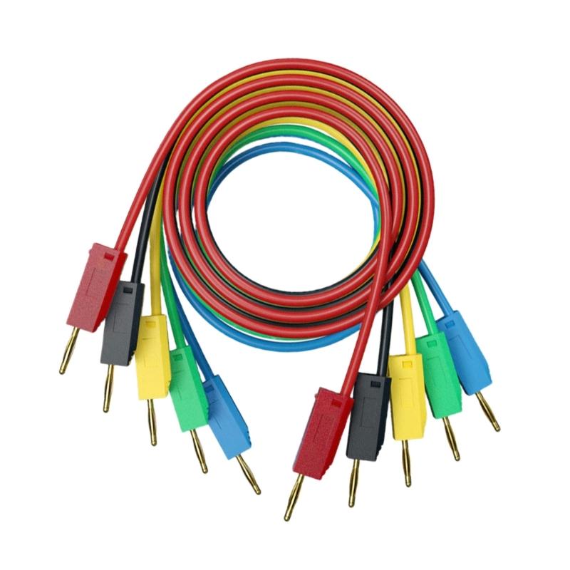 

Laboratory Test Cable 2mm Banana Plugs Gold Coated tip Flexible PVC Insulation Test Cables set for Secure connection 1