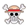 One Piece Luffy Straw Hat Brooch: Cute Cartoon Pin for Students & Fans