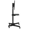 TV Stand with Wheels for 32 70 Inch Screens Max VESA 600*400 Mm 50 Kg Capacity