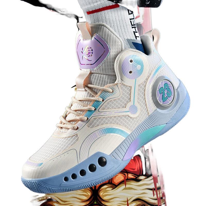 High-top basketball sneakers men's summer new actual student training sneakers medium and older children's non-slip and wear-resistant running shoes
