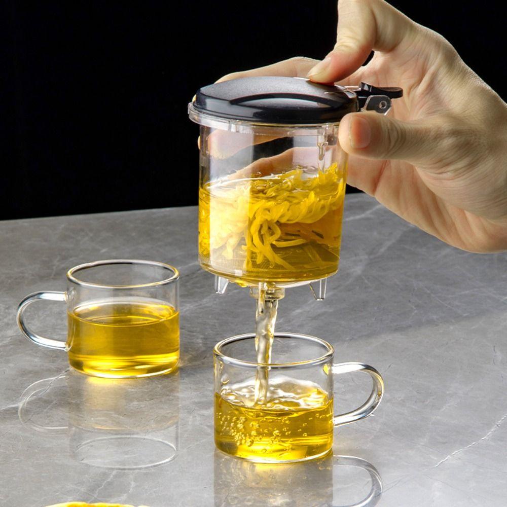 With ABS Handle Glass Teapot Heat-resistant Filter Tea Cup Durable Separation Bubble Teapot