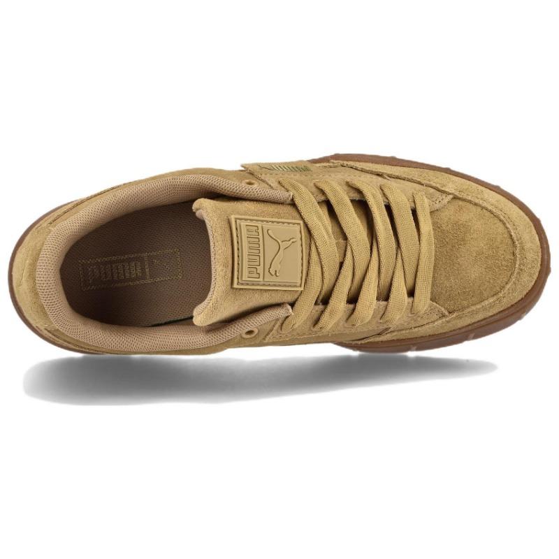 Puma Mayze Stack Zamszowe Damskie Platforma Niskie Trampki Brązowe 383983-03