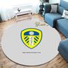 Leeds United Custom Name Round Area Rug,Carpet Rug for Living Room Bedroom Sofa Playroom Decor,Non-slip Floor Mat