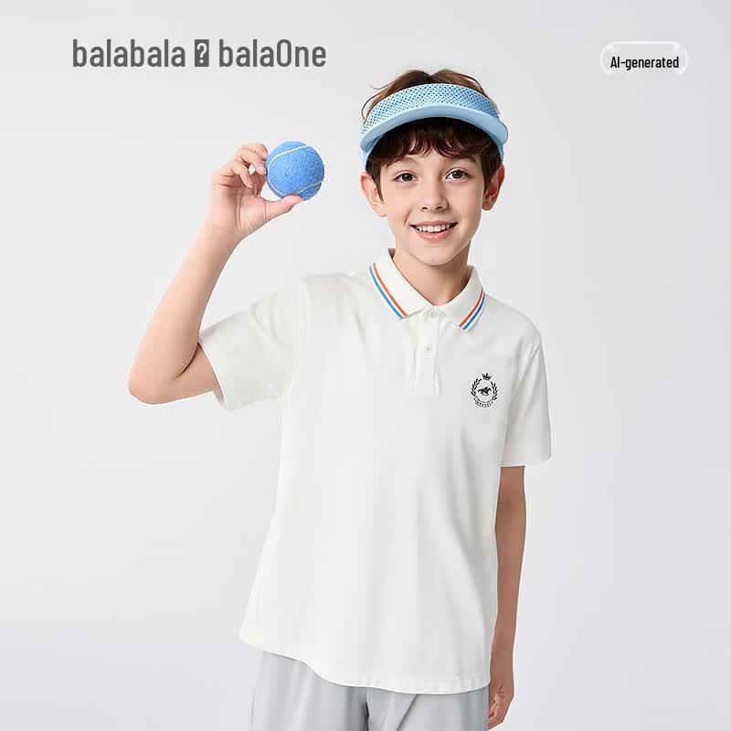 Balabala Boys' Cooling & Breathable Polo T-Shirt