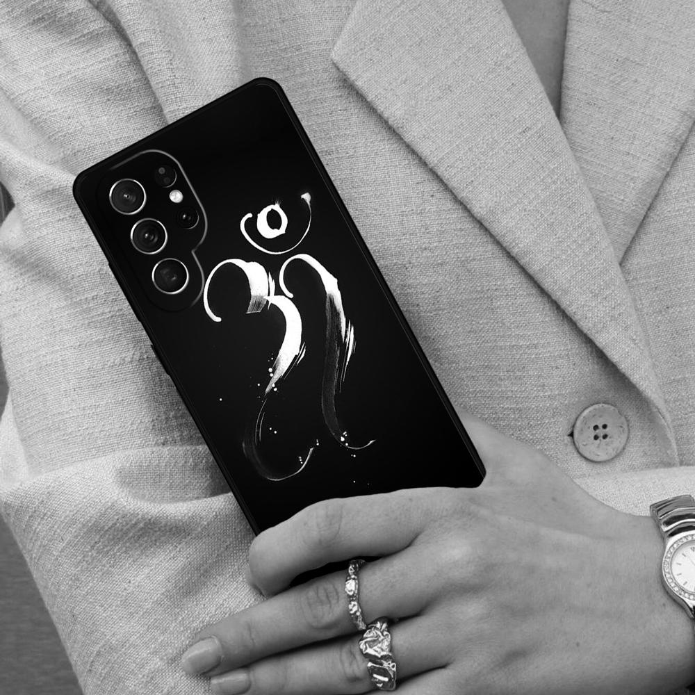 Aum Om Symbol Cell Phone Case for Samsung Galaxy S26 Ultra S25 S24 S23 S22 S21 S20 Note10 Cover