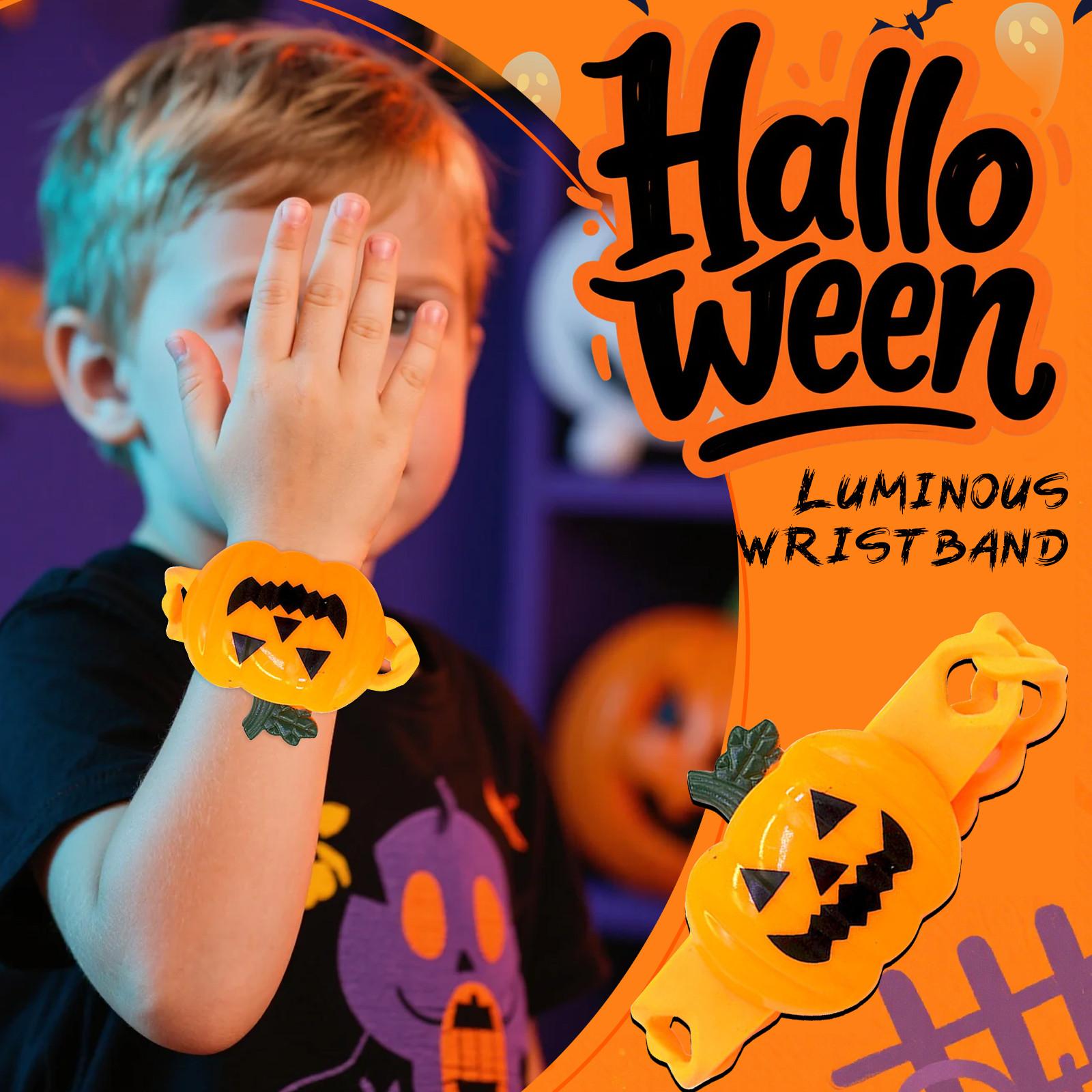 

Хэллоуин Браслет Светящийся Реквизит Тыква Призраки Голова Светящийся Браслет Светящийся Наручный Браслет, Для Вечеринок One Size
