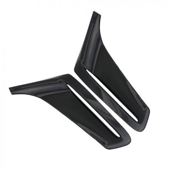2PCS For 16-19 BMW G12 7-Series Glossy Black Fender Side Air Duct Molding Trims
