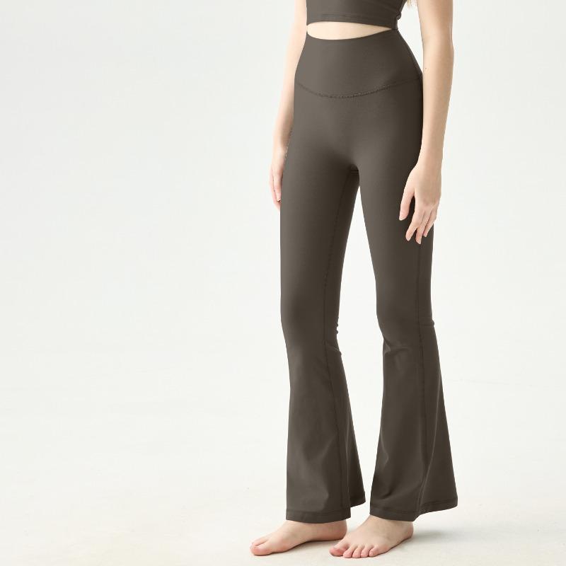 No size yoga flared pants women's high waist hip yoga clothes fitness average size no micro-pull yoga pants