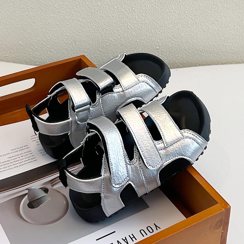2026 Sommer Kinder rutschfeste Klettverschluss Sandalen mit offenen Zehen