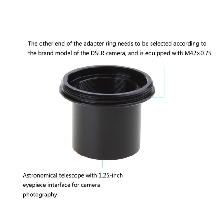 Telescope Adapter 1.25" to C Mount Threaded for Standard 1.25" Eyepiece Filters