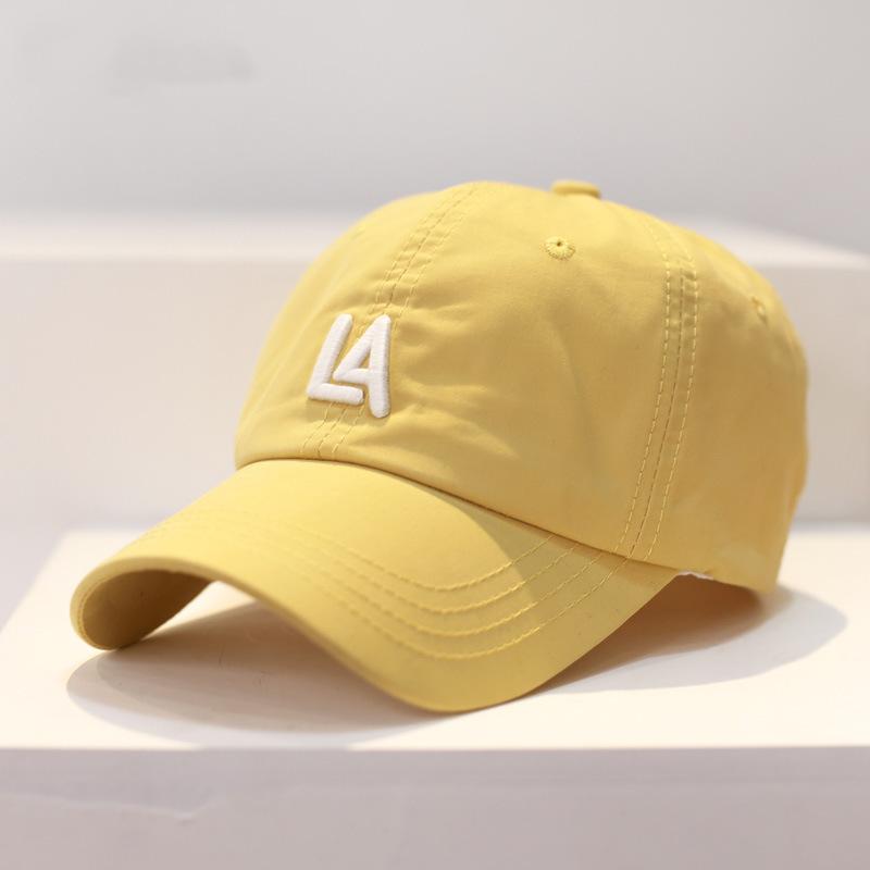 New Simple Letter Baseball Cap Women's Tide Brand Spring and Summer Versatile Curved Brim Sun Protection Shade Cap Men