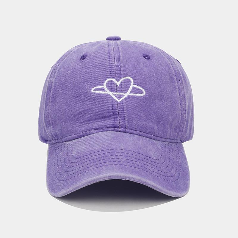 

Basic Cotton Baseball Cap With Embroidery And Adjustable Fit For Casual Outdoor Wear фіолетовий
