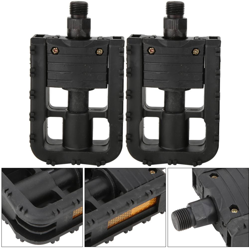 1 Pair Plastic Mountain Bicycle Pedals Bike Platform Pedals  for Mountain Bikes,Road Bikes,E-Bikes