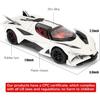 1/24 Apollo Evo Alloy Model Car Toy with Pull Back Function with Sound and Bright Lights, Suitable Collectible Model Toys, Gifts for Boys and Girls