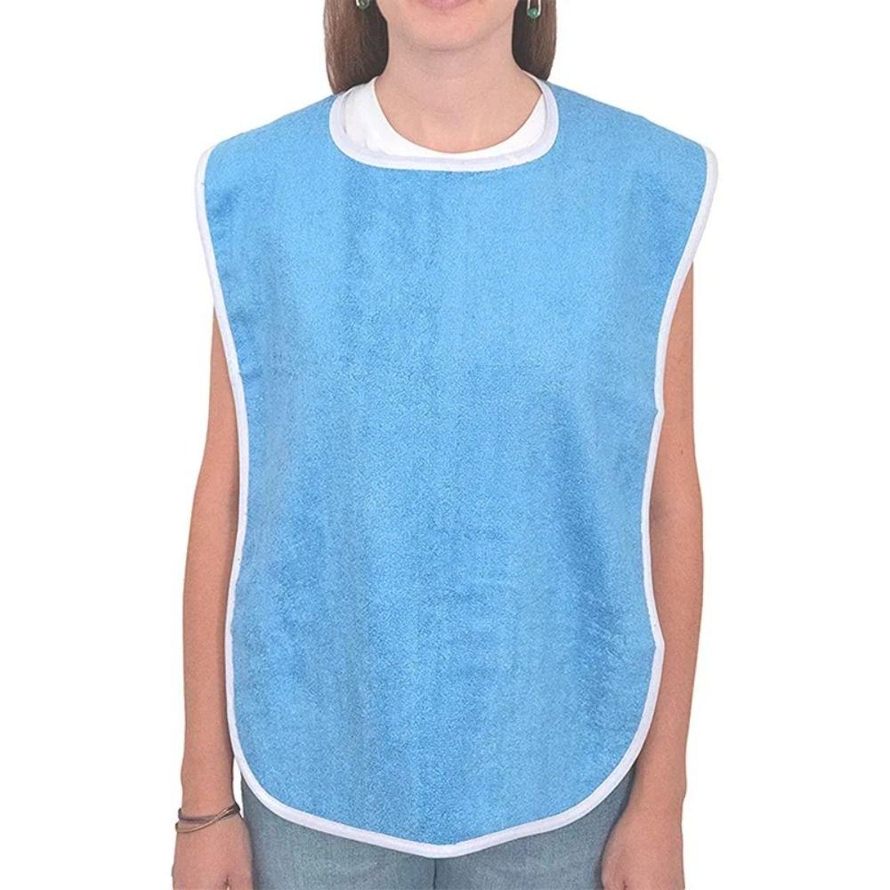 Stain Resistant Adult Bibs Washable Saliva Towel Multi-purpose Rice Pocket Bib Feeding Nursing