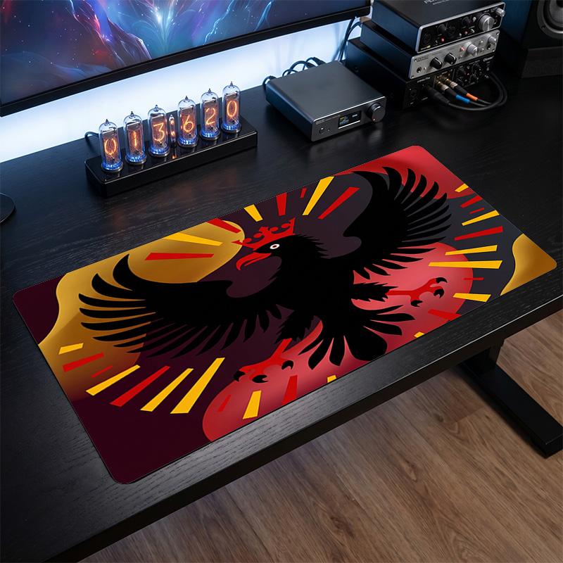 Belgium Football Crest Mouse Pad, Extended Non Slip Rubber Desk Mat for Gaming Office Laptop Fan Gift