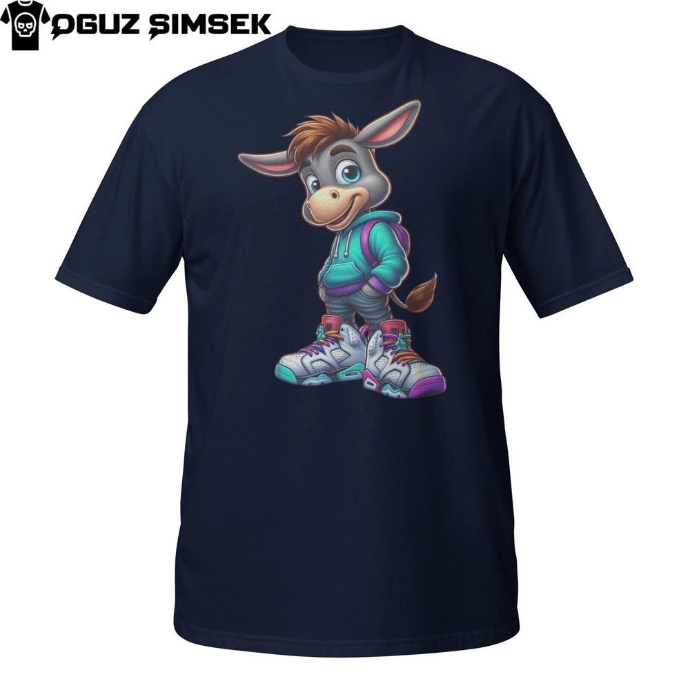 

Забавная футболка в стиле стритвир с ослом – Мультяшное худи с графикой животного L