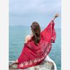 Spring and Summer Embroidered Ethnic Style Scarf Northwest Teaka Salt Lake Shawl Women's Dual-purpose Silk Scarf