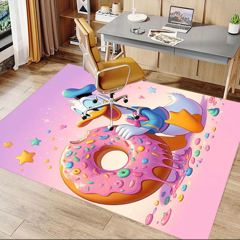 Donald Duck'S Sweet Adventure Carpet For Playroom Bedroom Living Room Sofa Home Decorkids Game Area Rug Nonslip Floor Mat