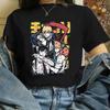 Kettensäge Unisex T-Shirt Damen Japanischer Anime Gotische T-Shirts Grafik Y2k Kleidung Lustiges Cartoon Unisex Kurzarm T-Shirt Oberteile