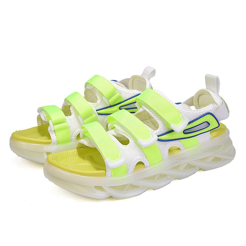 2024 Fashion Yellow Sandals For Men Summer Non-slip Men's Sports Sandals Hook Loop Platform Beach Slippers Men sandalias hombre