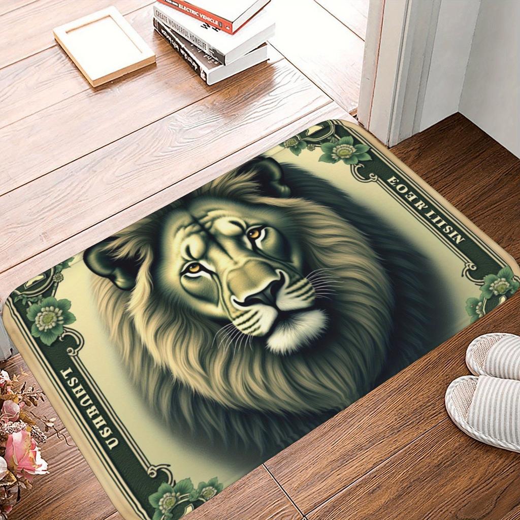 1PC Flowers Pattern Kitchen Rug Non-Slip Door Mat Pop Design Bathroom Rug Bath Mat Carpet for Home Sink Laundry Decoreeree