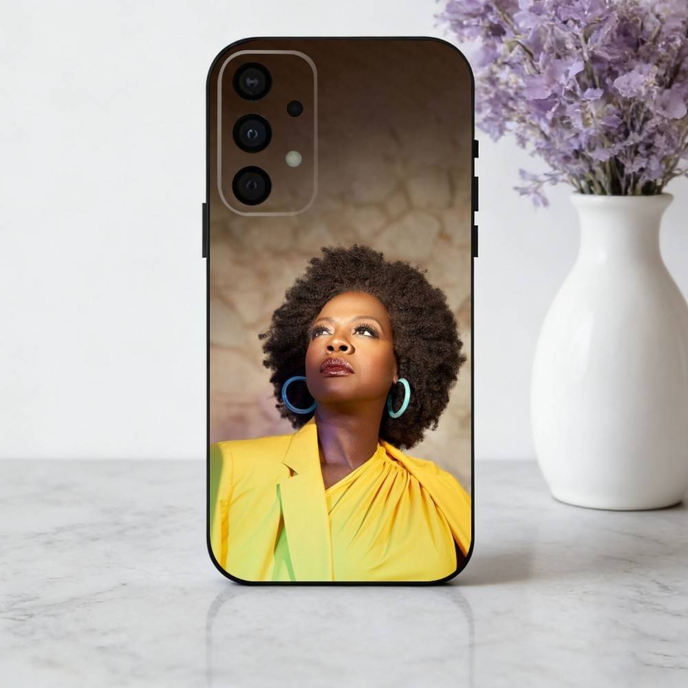 

Edgy V-Viola D-Davis Actress Phone Case For Samsung Galaxy A73,A72,A71,A70,A53,A52,A51,Soft Silicone Black Cover Samsung a21s