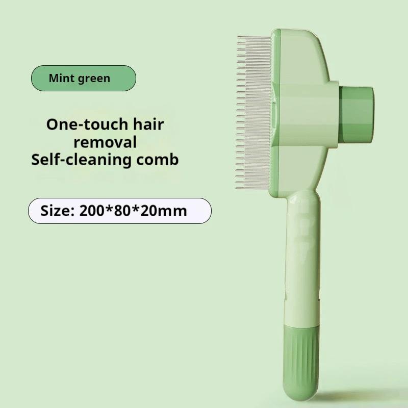 Dual-Purpose Comb for Cats Floating Teeth Hair Remover Brush with Needle Design for Pet Grooming Tool for Long/Short Fur