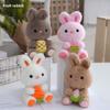 Rabbit Adorable Stuffed Animal Plushie Keychain Fluffy Bunny Doll For Gift Ideas