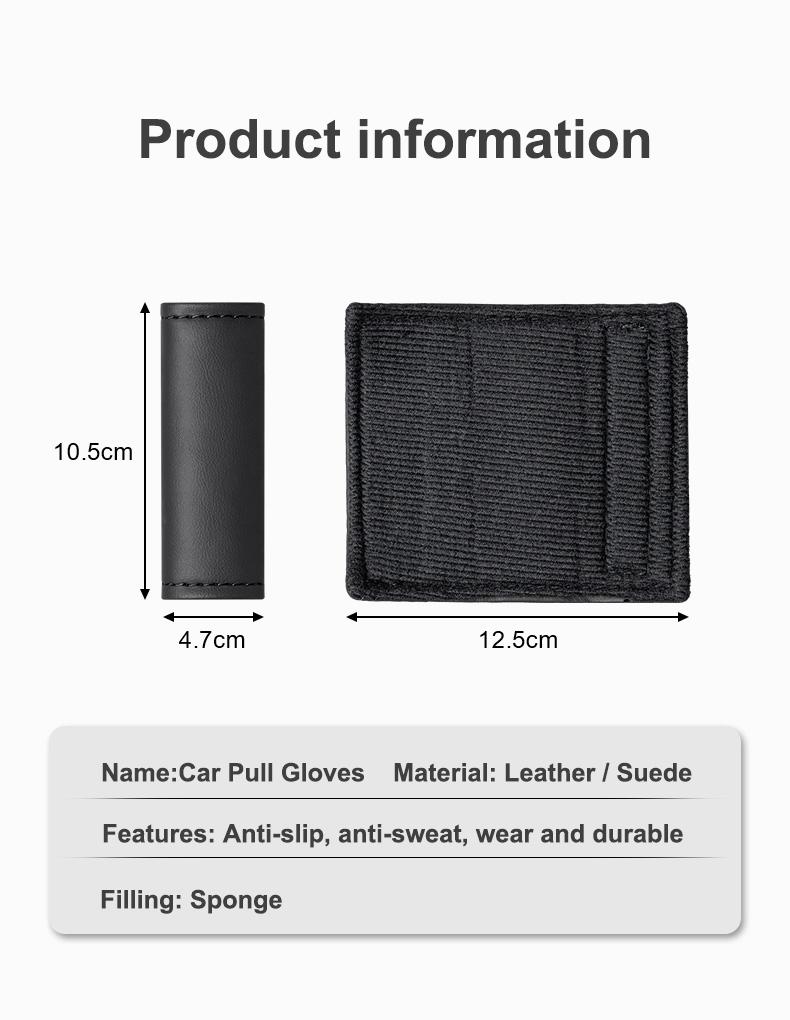 PU Leather Car f48 Roof Armrest Pull Cover Handle Glove Protector For Kia Sportage Morning Ceed Picanto Rio ProCeed Niro Accessory