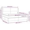 VidaXL Lit à sommier tapissier avec matelas Gris clair 200x200cm Tissu - Modèle 3127829