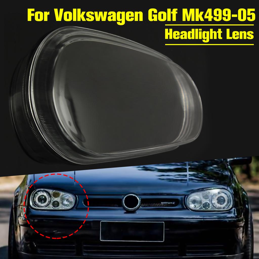 Headlight Clear Lens Cover Lampshade Headlamp Clear Shell For VW Golf 4 MK4 GTI/R32 1999-2005 Headlamp Cover