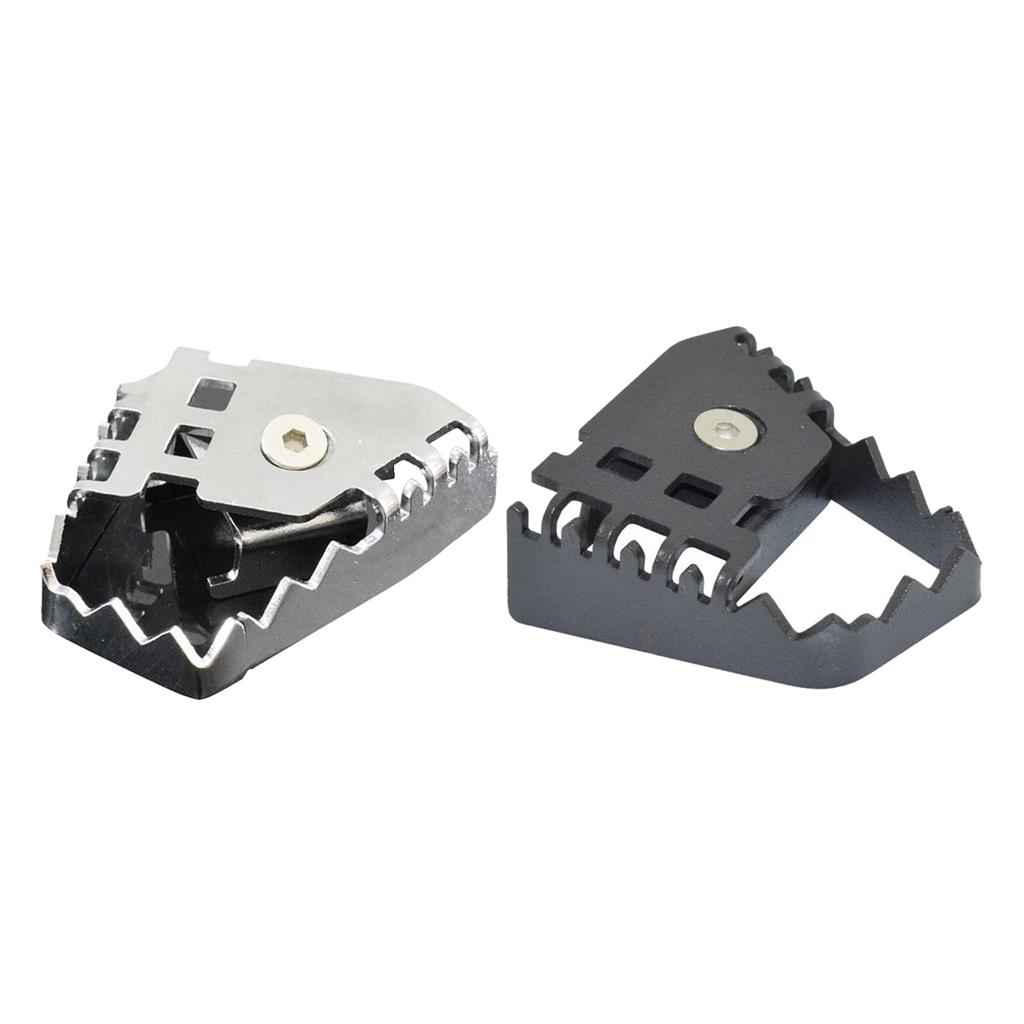 Motorcycle Rear Brake Pedal Extension Step Tip Plate Peg Pad