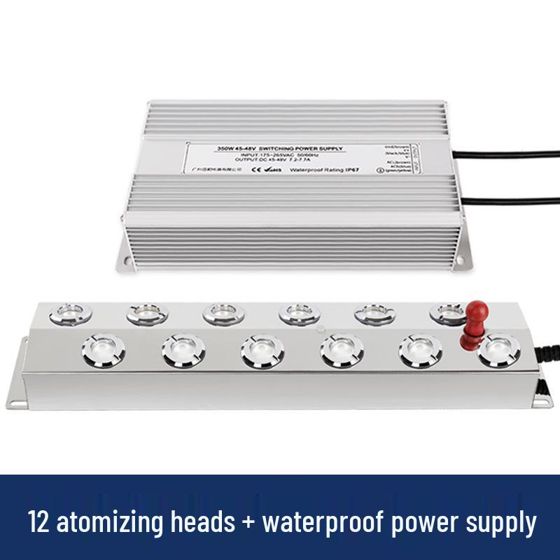Ultrasonic Ten-Head Atomizer Humidifier: High-Volume Mist Plate for Water Features and Fogging