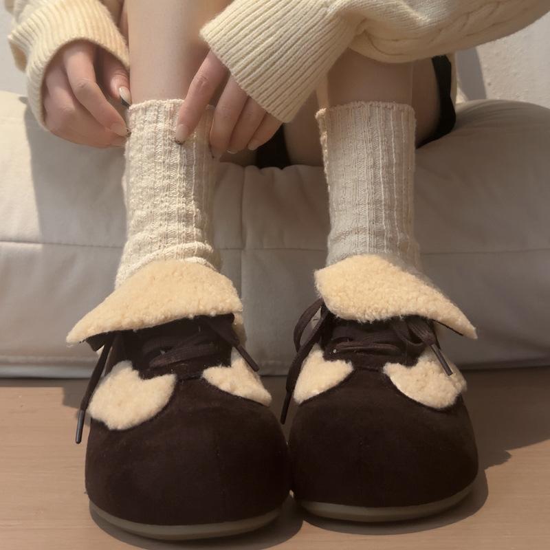 

Женские мягкие эластичные шнурованные толстые подошвы зимний мех один теплый анти-холодный набивной снежные ботинки нескользящие износостойкие повседневные спортивные хлопковые ботинки 39