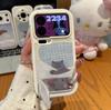 Sleeping cat and dog bracket is suitable for Apple 17 mobile phone case iPhone16Pro Xiaomi oppo anti-drop all-inclusive case.
