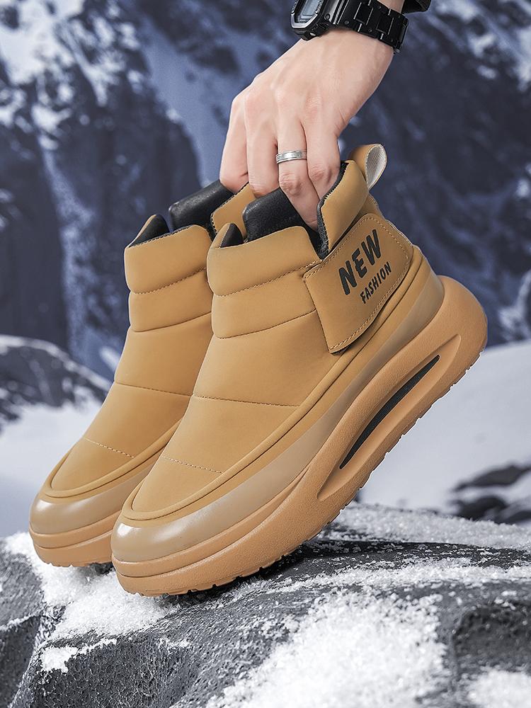 Winterstiefel für Herren Mit Samt Herren-Sneaker Weich und Bequem Sport- und Freizeitkleidung Verschleißfest Rutschfest Neue Knöchelhohe Stiefel