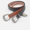 New European American Pin Buckle Belt Set | Women's Trendy Spice Girl 3-Piece Retro Hot-Selling Premium Waistband Accessory
